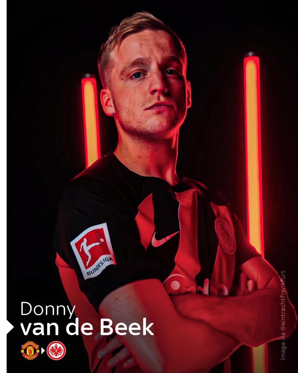 LAST GAME: Donny van de Beek was introduced by Eintracht Frankfurt in a ...