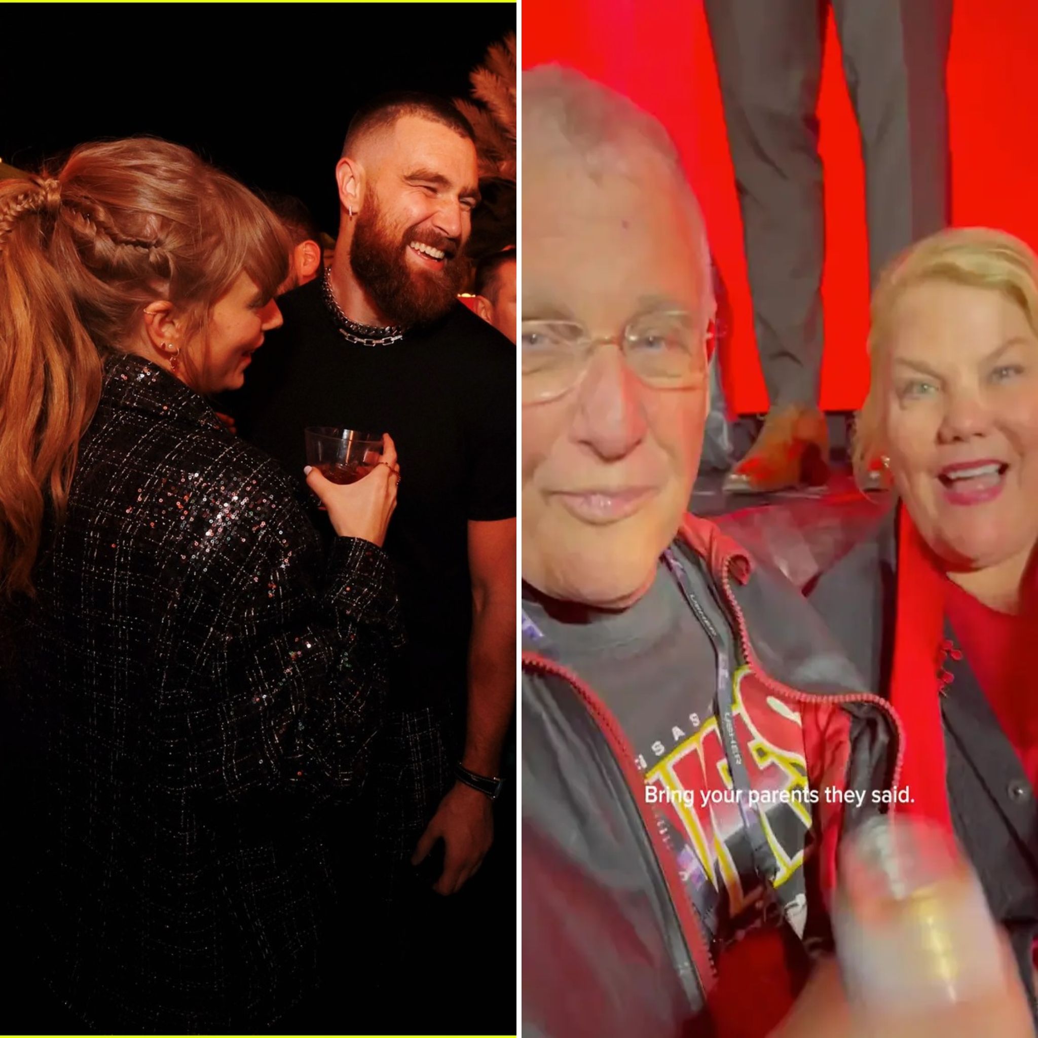 NEW LINK Taylor Swift posts video of Travis Kelce with her parents at